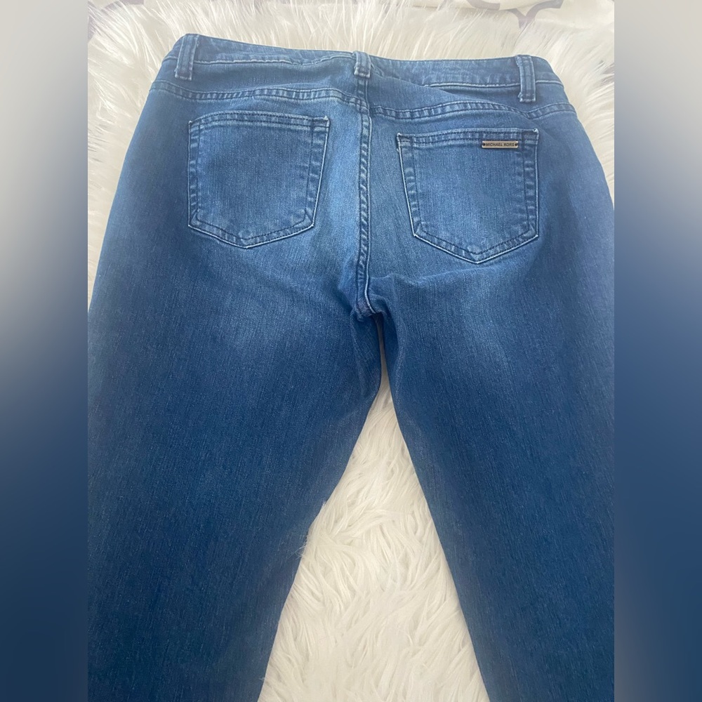SOLD Michael Kors Izzy Undone Raw Edge Skinny Jeans - Picture 7 of 9